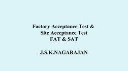 FAT and SAT in Pharmaceutical Validation | PDF | Verification And ...
