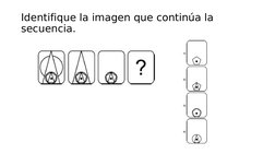 Identifique la imagen que continúa la 
secuencia.
