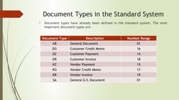 Sap Document Types List.pdf SAP Document Types and Number Ranges | PDF | Debits And Credits ...
