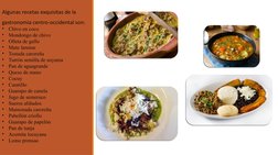 Algunas recetas exquisitas de la 
gastronomía centro-occidental son:
•
Chivo en coco
•
Mondongo de chivo
•
Olleta de gallo
•