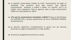 ■La posición conservadora trataba de influir "convencerlos" de elegir un
candidato
"más
prudente"
como
Mac
Eachen.
Solo
algun