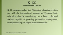 K-12 Curriculum Reforms in the Philippines | PDF | Educational ...