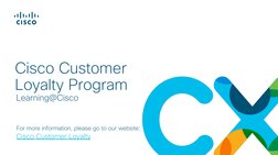 Cisco Customer Loyalty Program | PDF | Cisco Systems | Loyalty Program