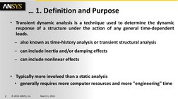 ANSYS Transient Structural Analysis Guide | PDF | Normal Mode ...