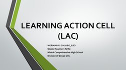Understanding Learning Action Cells in DepEd | PDF | Teachers ...
