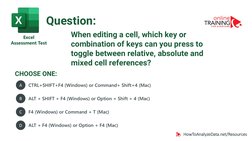 Free Excel Assessment Test Samples | PDF | Microsoft Excel | You Tube