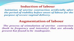 Induction vs Augmentation of Labour | PDF | Childbirth | Caesarean Section