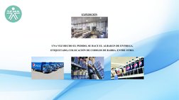 EXPEDICIÓN
UNA VEZ HECHO EL PEDIDO, SE HACE EL ALBARÁN DE ENTREGA, 
ETIQUETADO, COLOCACIÓN DE CODIGOS DE BARRA, ENTRE OTRO.
