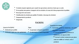 • Traslado al punto siguiente para repetir las operaciones anteriores hasta que se acabe 
• Si no quedan más puntos, transpor
