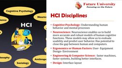 HCI Disciplines 
• Cognitive Psychology: Understanding human 
behavior and mental processes
• Neuroscience: Neuroscience enab
