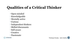 Critical Thinking Essentials by Chaffee | PDF | Critical Thinking | Reason