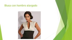 Blusa con hombro alargado 
