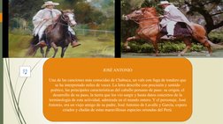 JOSÉ ANTONIO
Una de las canciones más conocidas de Chabuca, un vals con fuga de tondero que 
se ha interpretado miles de vece