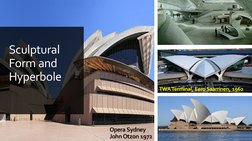 Sculptural 
Form and 
Hyperbole
Opera Sydney
John Otzon 1972
TWA Terminal, EeroSaarrinen, 1962
