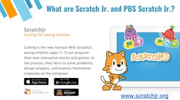 What are Scratch Jr. and PBS Scratch Jr.?
www.scratchjr.org (http://www.scratchjr.org) 
