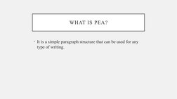 Peas Paragraph Example PEA Writing Method Explained | PDF | Evidence | Reason