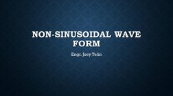 Understanding Non-Sinusoidal Waves | PDF | Series And Parallel