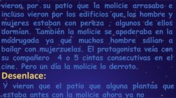 vieron por su patio que la molicie arrasaba e 
incluso vieron por los edificios que los hombre y 
mujeres estaban con pereza