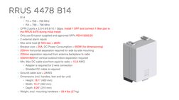 RRUS 4478 B14 Data Sheet Overview | PDF | Computers