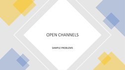 Open Channel Flow Sample Problems | PDF | Shear Stress | Soft Matter