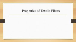 Key Properties of Textile Fibers | PDF | Fibers | Textiles