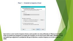 Paso 1 -  Creando la maquina virtual
Aquí vamos a crear nuestra maquina virtual y como pueden ver estoy utilizando el  PfSens