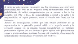 A través de esta encuesta, encontraron que los encuestados que obtuvieron 
puntuaciones más altas en las preguntas sobre resp