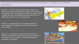Artículo 1.- Tiene por objeto regular los procedimientos 
técnicos que siguen los Gobiernos Locales a nivel nacional, en 
el