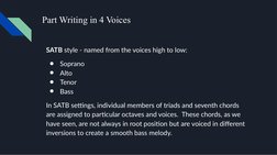 SATB 4-Part Writing Guidelines | PDF | Chord (Music) | Clef