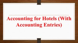 Hotel Accounting and Expense Management | PDF | Debits And Credits | Taxes