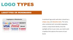 LOGO TYPES
A wordmark logo works well when a brand has a 
unique, easy, and attractive name. The name, 
when combined with me