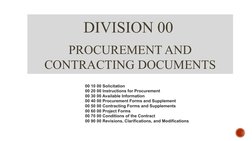 Division 00 Specifications.pdf MasterFormat Division 00 Overview | PDF | Specification (Technical ...