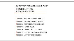 Division 00 Specifications.pdf MasterFormat Division 00 Overview | PDF | Specification (Technical ...