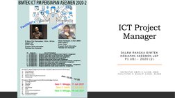 ICT Project 
Manager
I N S T R U K T U R :  D W I P A  H ,  S . K O M . ,  M M S I
F A S I L I T A T O R :  R .  W I S N U  P