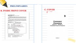 PRELIMINARIES
C. COVER 
PAGE
B. INSIDE FRONT COVER
