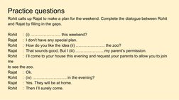 Dialogue Completion for Class 8 | PDF | Conversation | Human Communication