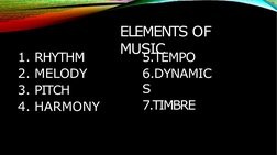 Key Elements of Performing Arts | PDF | Tempo | Dances
