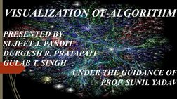 VISUALIZATION OF ALGORITHM 
PRESENTED BY
SUJEET J. PANDIT
DURGESH R. PRAJAPATI
GULAB T. SINGH 
UNDER THE GUIDANCE OF
PROF. SU