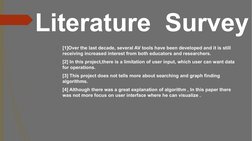 Literature  Survey
�[1]Over the last decade, several AV tools have been developed and it is still 
receiving increased intere