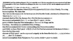 THEOREM  Let F be a field and let p(x) [ F[x] be irreducible over F. If a is a zero of p(x) in some extension E of F, then