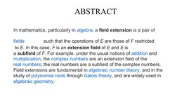 ABSTRACT
In mathematics (https://en.wikipedia.org/wiki/Mathematics), particularly in algebra (h