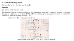 2. Sketch the following signals.
(a) u(n+2)u(-n+3)      (b) x(n)=u(n+4)-u(n-2)
Solution:
(b) Given    x(n)=u(n+2)u(-n+3)
The