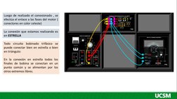 Luego de realizado el conexionado , se
efectúa el enlace a las fases del motor (
conectores en color celeste)
La conexión que