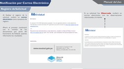 Notificación por Correo Electrónico 
Manual de Uso 
Registro de Solicitud 
Al finalizar el registro de la