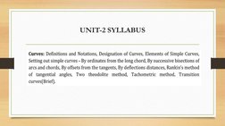 UNIT-2 SYLLABUS
