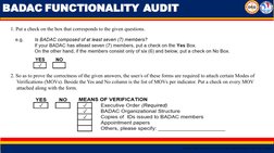 BADAC and BPOC Functionality Audit Guide | PDF | Audit