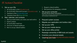 2
04.08.21
1.
Set up your IDs
1. Set up Kyndryl w3id (@kyndryl.com)
2. Set up Kyndryl Microsoft Account  (@kyndryl.com)
3. Tr