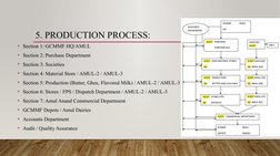 Amul Production Process Overview | PDF | Milk | Dairy