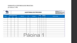 FORMATO AUDITORIAS DE PROCESO 
(F-IASA-8.7-09)
