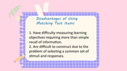 Understanding Matching Type Tests | PDF | Multiple Choice | Cognition